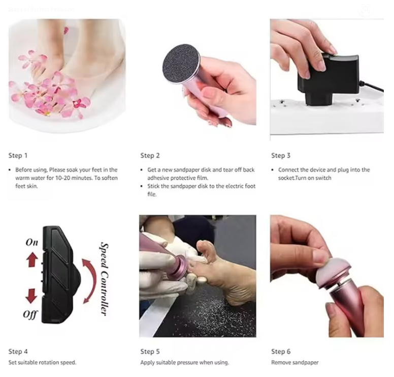TechWellnest™ Electric Foot Callus Remover